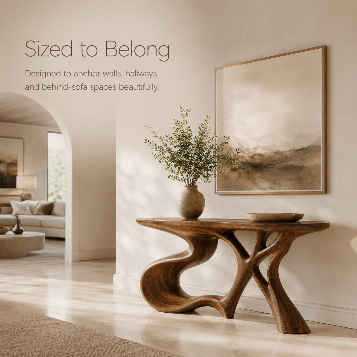 Veyra Soft Curve Console Table - product image 04
