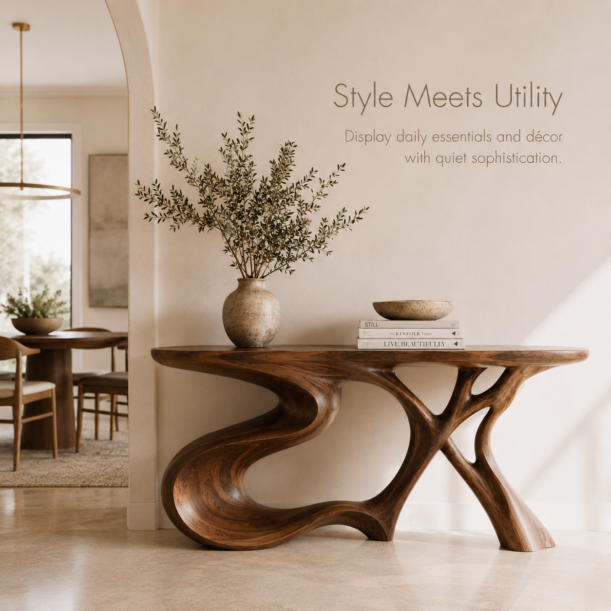 Veyra Soft Curve Console Table - product image 07