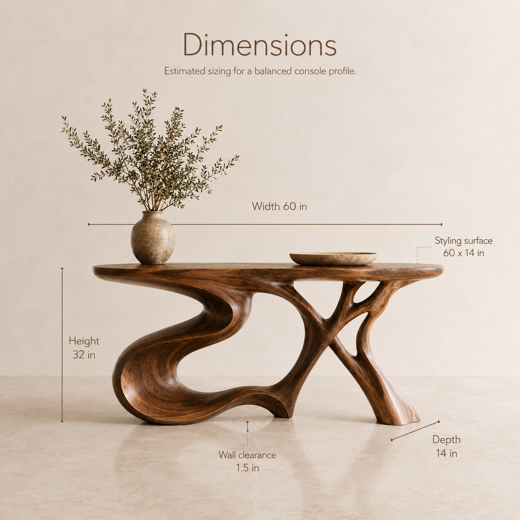 Veyra Soft Curve Console Table - product image 08