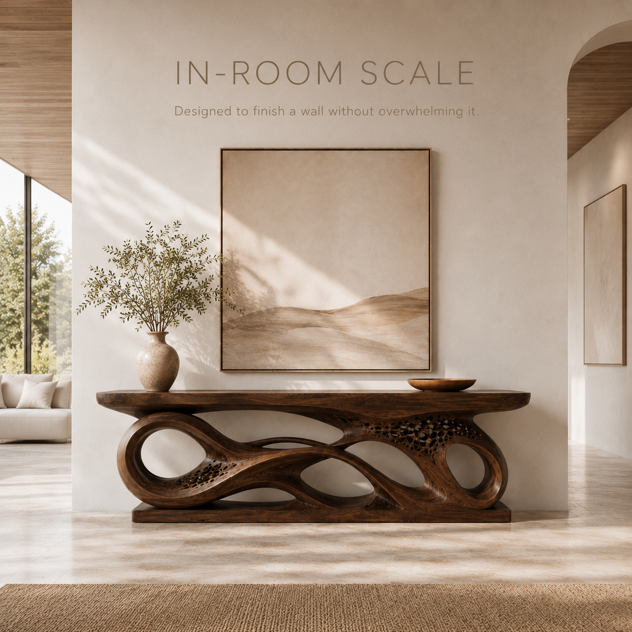 Liora Warm Walnut Console Table - product image 04