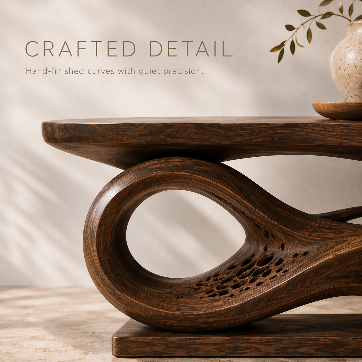 Liora Warm Walnut Console Table - product image 06