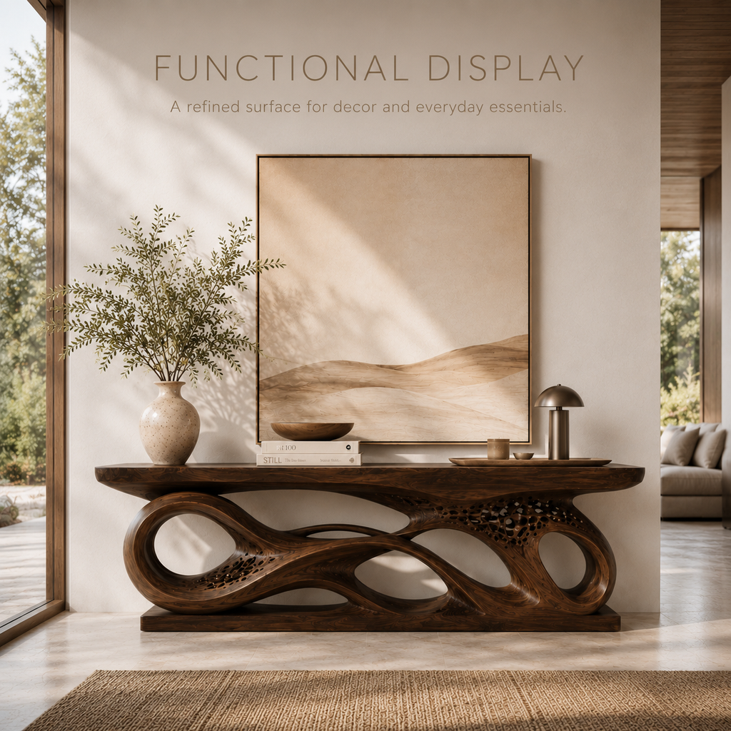 Liora Warm Walnut Console Table - product image 07
