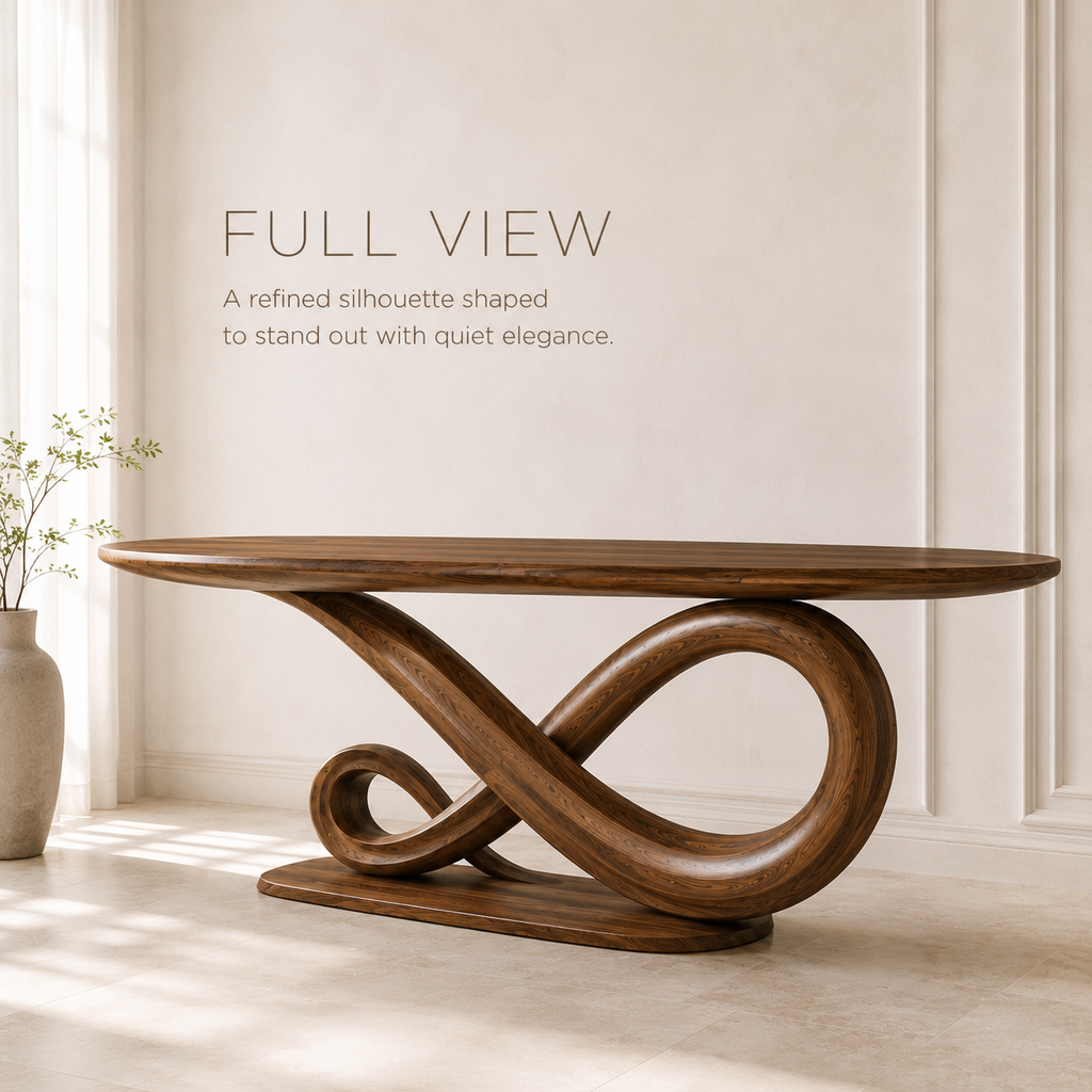 Brielle Sculpted Hall Console Table - product image 03