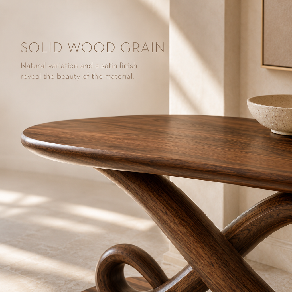 Brielle Sculpted Hall Console Table - product image 05