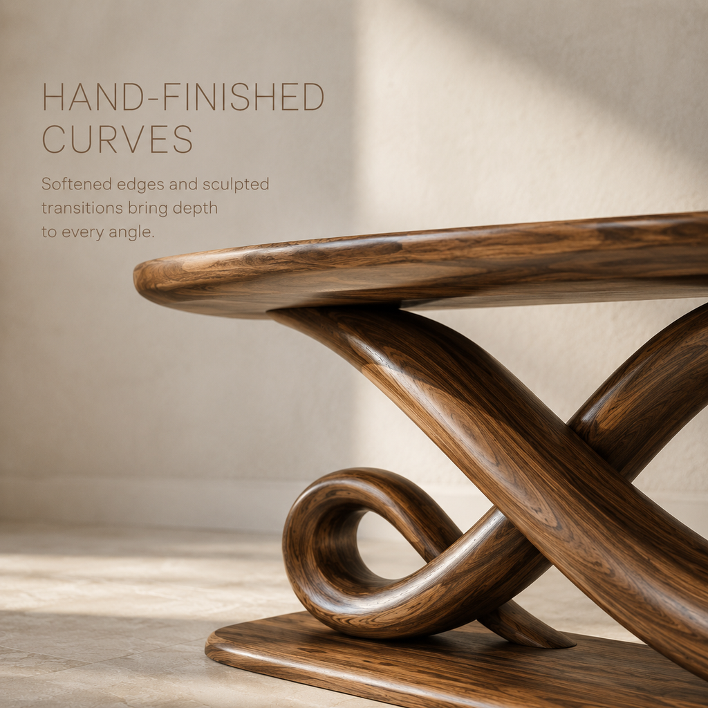 Brielle Sculpted Hall Console Table - product image 06