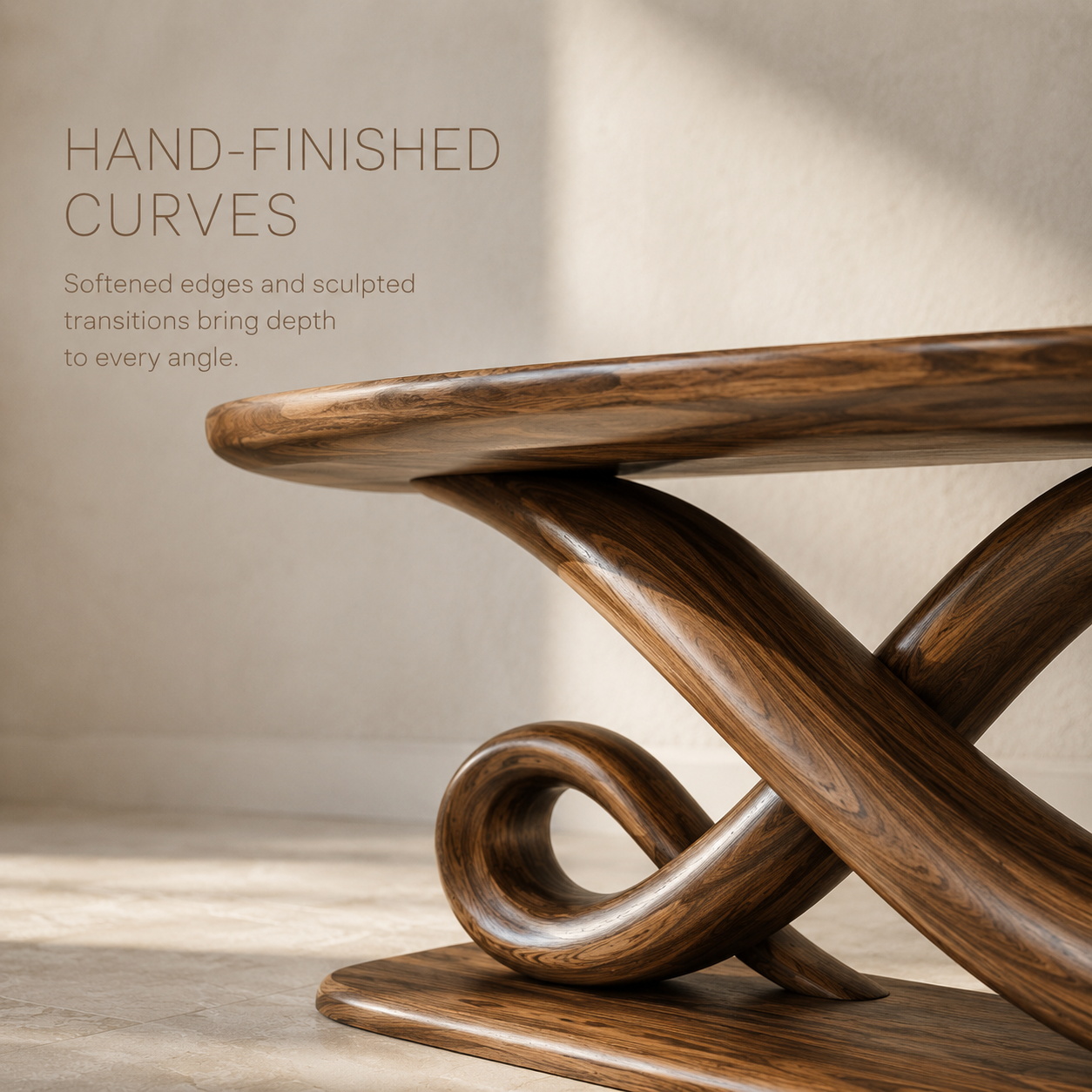 Brielle Sculpted Hall Console Table - product image 06