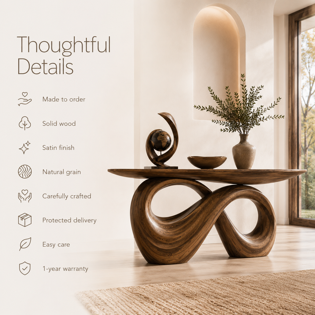 Orin Organic Modern Console Table - product image 09