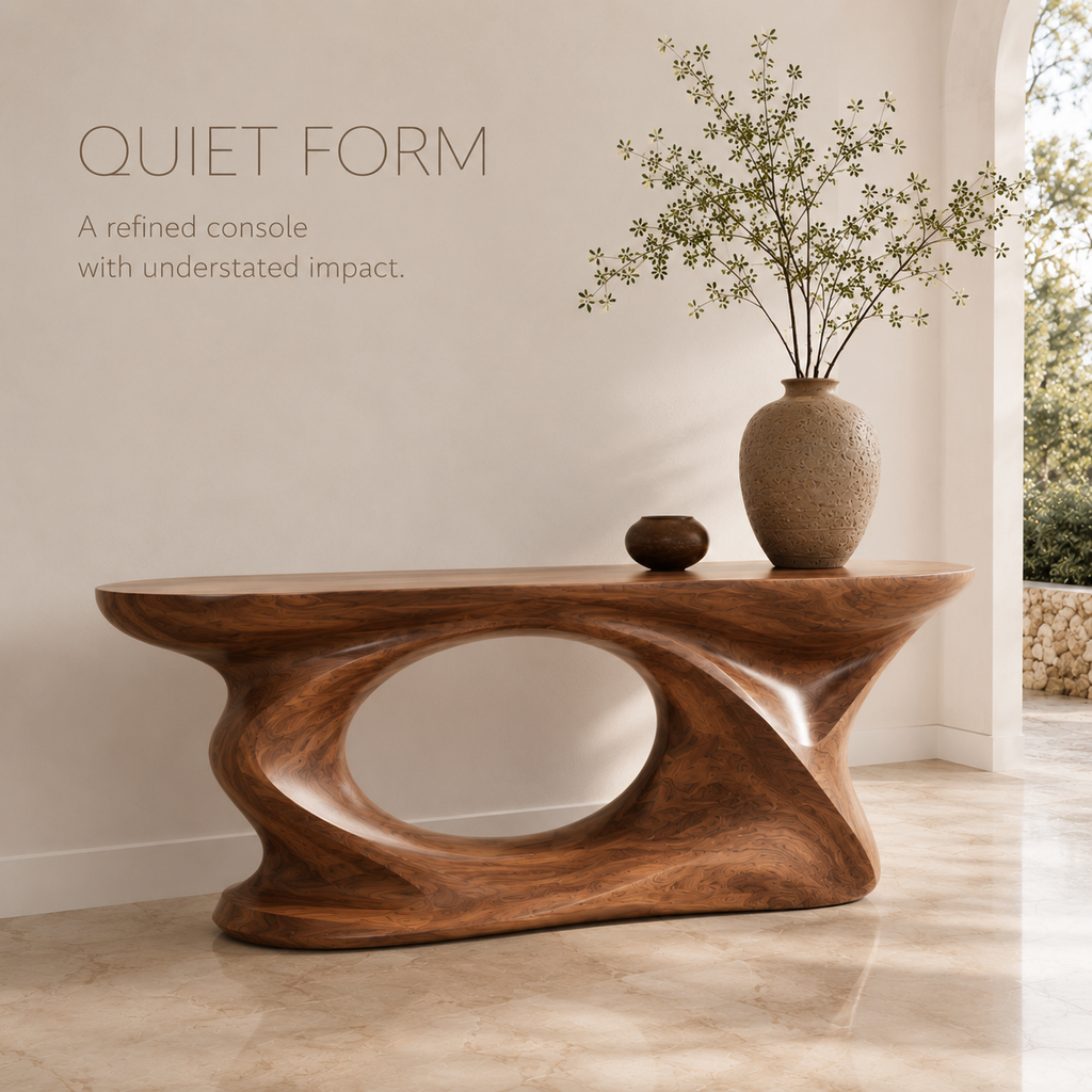 Selene Rounded Foyer Console Table - Design 204 - product image 03