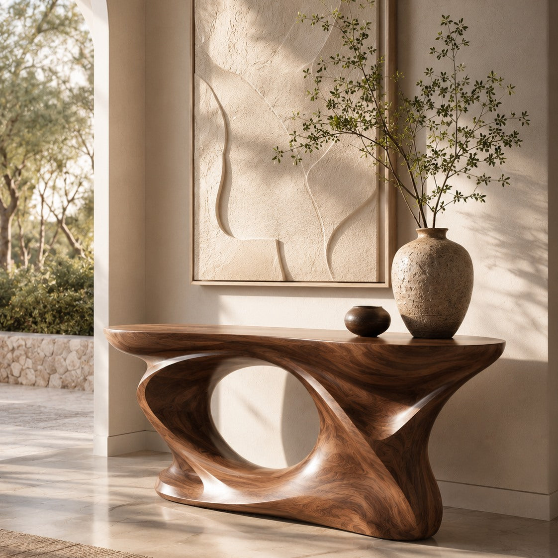 Selene Rounded Foyer Console Table - Design 204 - square cover image