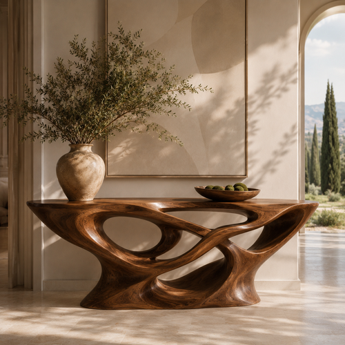 Mira Flow Wood Console Table - Design 206 - main view