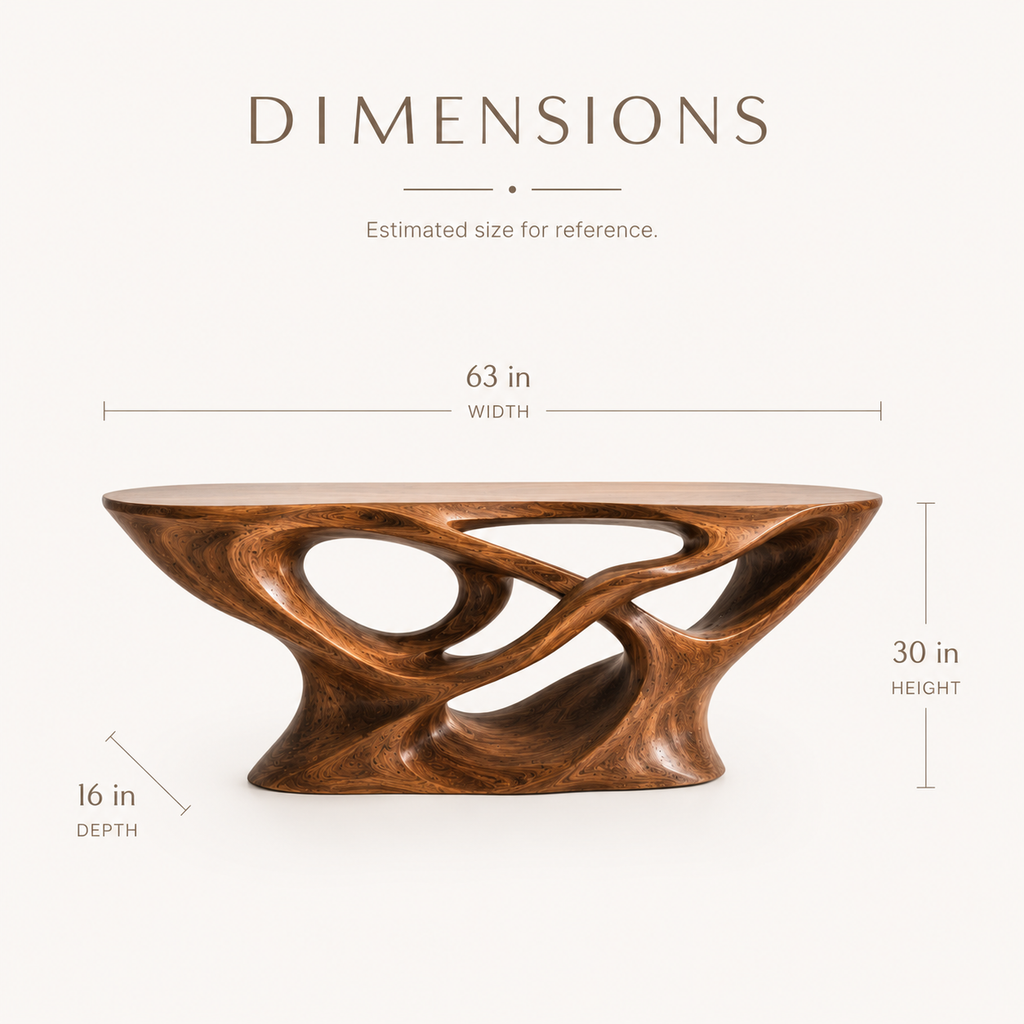 Mira Flow Wood Console Table - Design 206 - product image 08