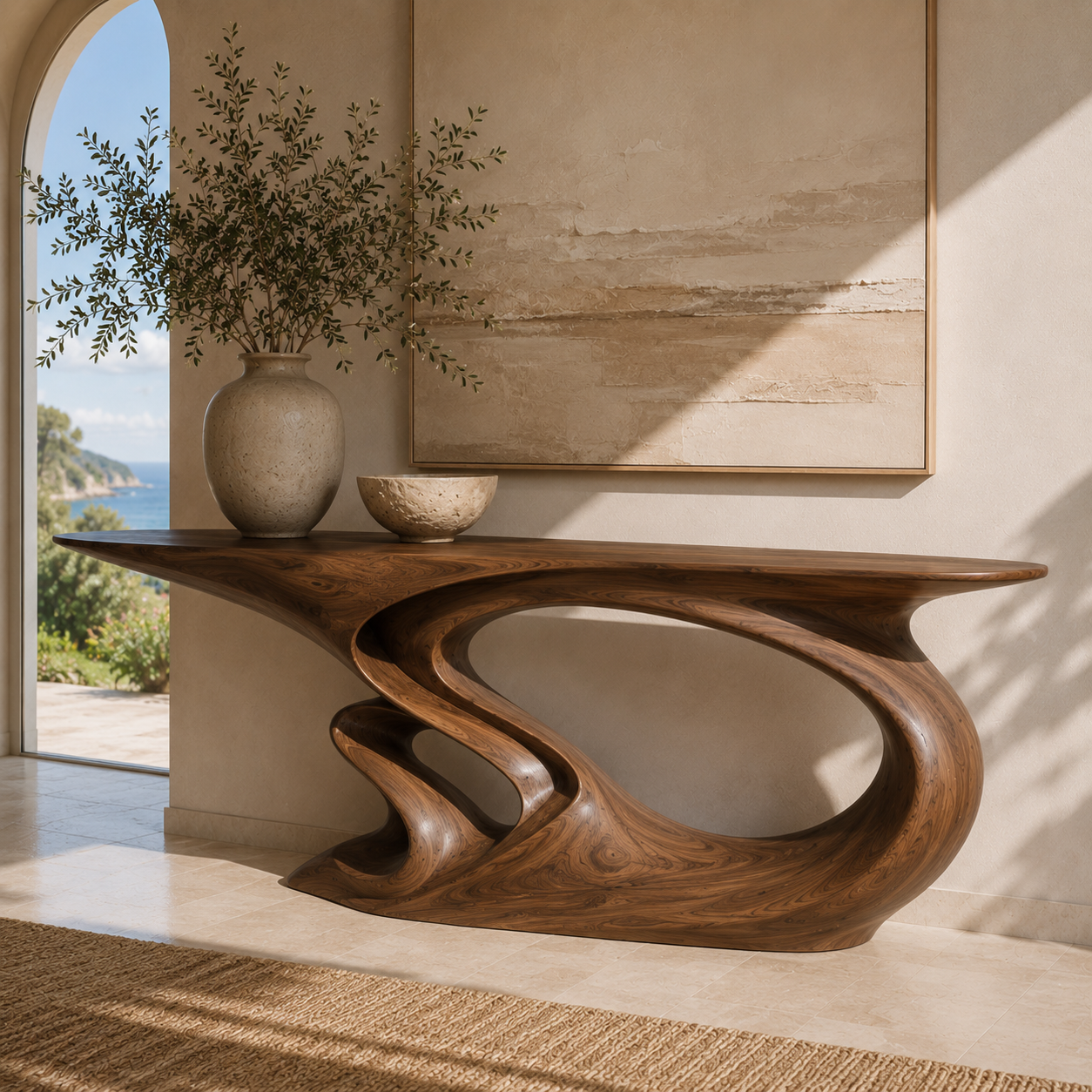 Talia Soft Edge Console Table - Design 207 - main view