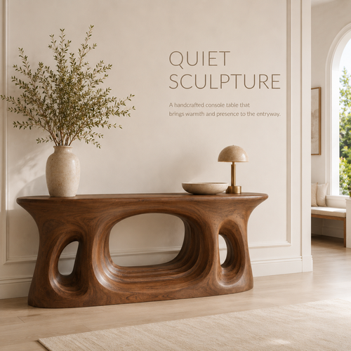 Vale Sculptural Entry Console Table - Design 208 - product image 02