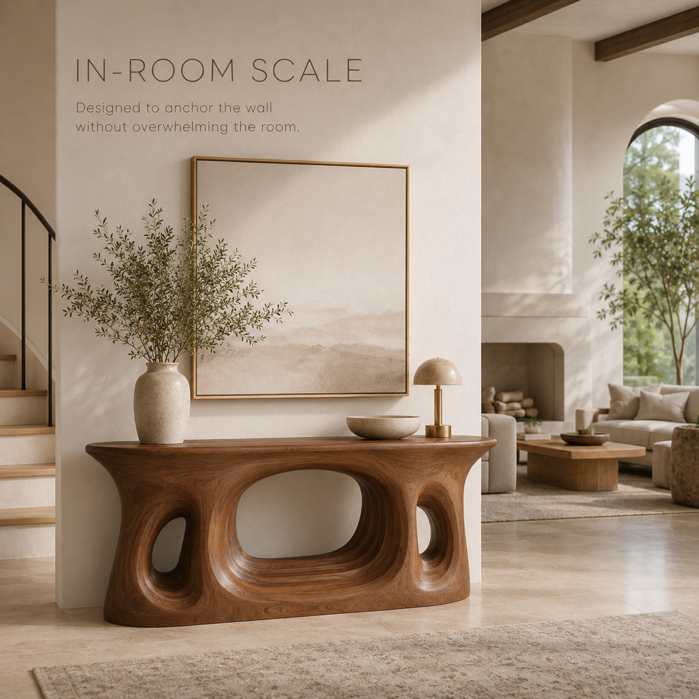 Vale Sculptural Entry Console Table - Design 208 - product image 04