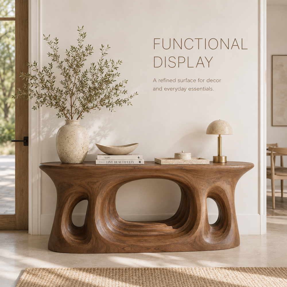Vale Sculptural Entry Console Table - Design 208 - product image 07