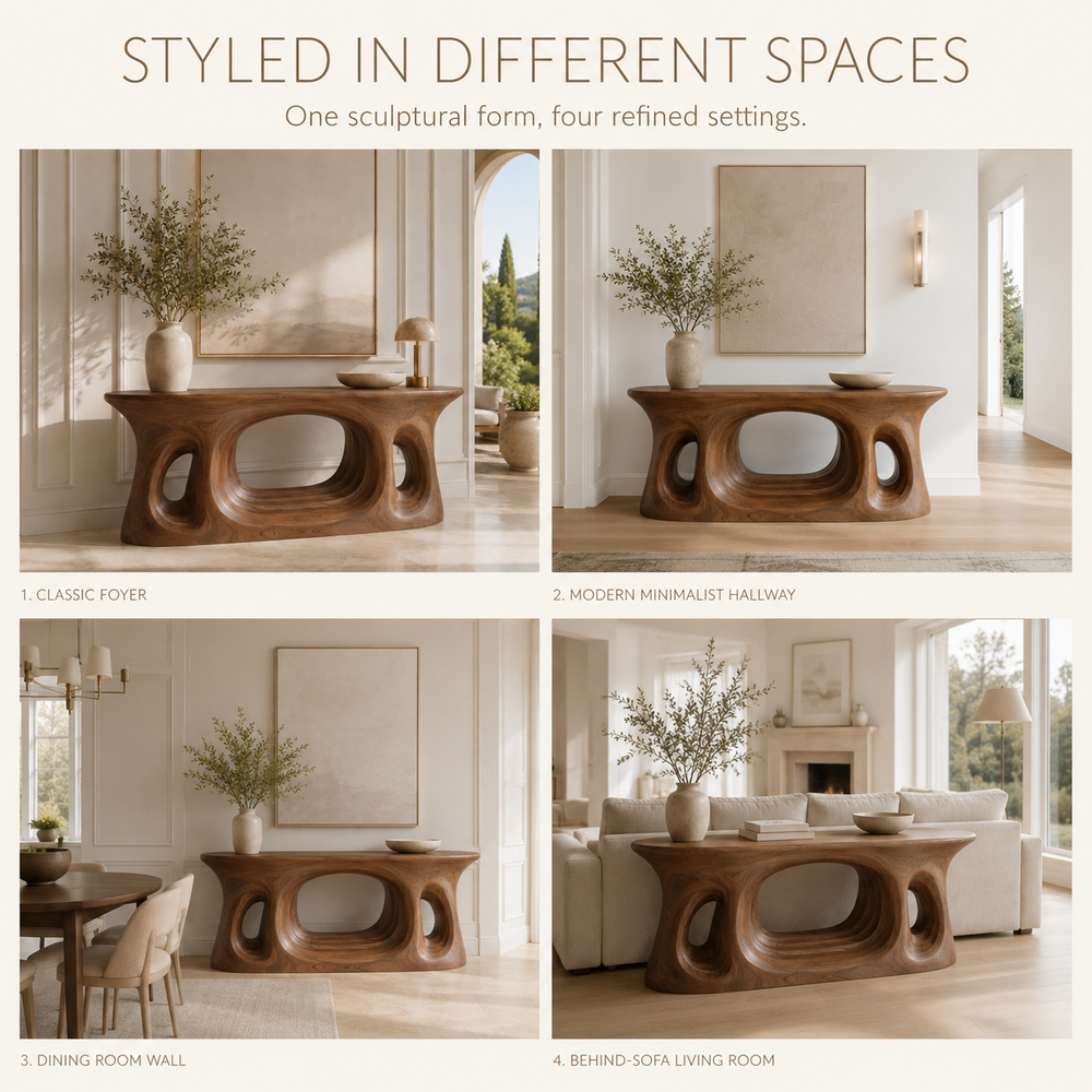 Vale Sculptural Entry Console Table - Design 208 - product image 10