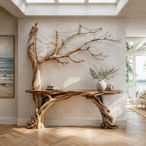 Celine Warm Modern Console Table - Design 210 - main view