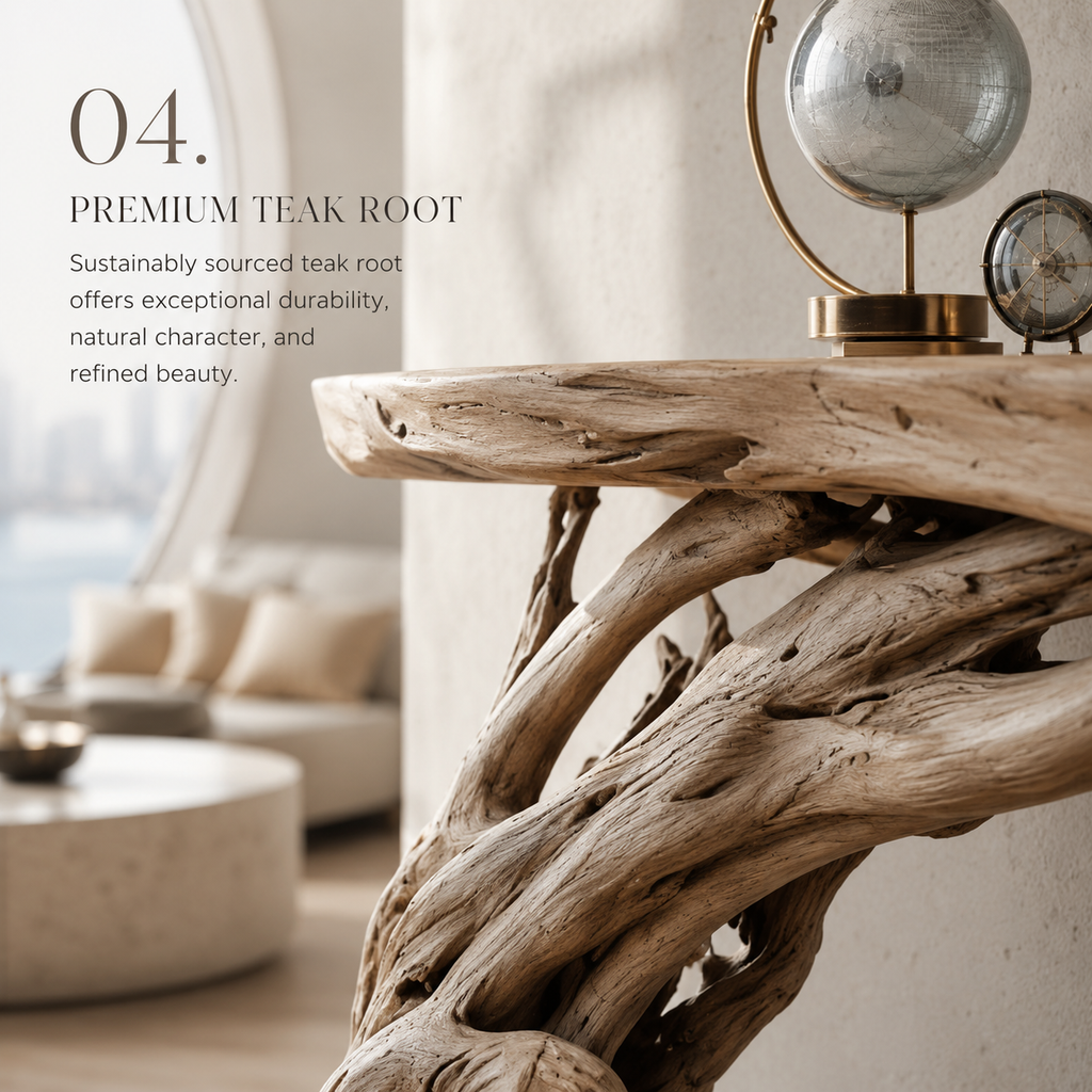 Alden Curved Wood Console Table - Design 211 - product image 05