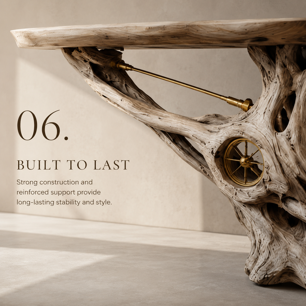 Alden Curved Wood Console Table - Design 211 - product image 07