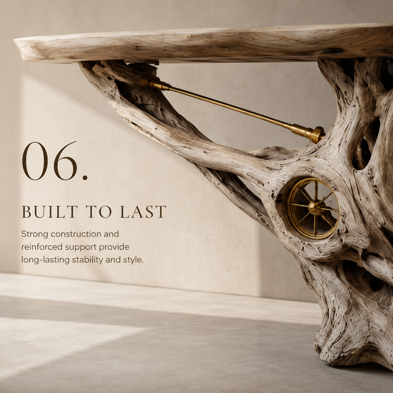 Alden Curved Wood Console Table - Design 211 - product image 07