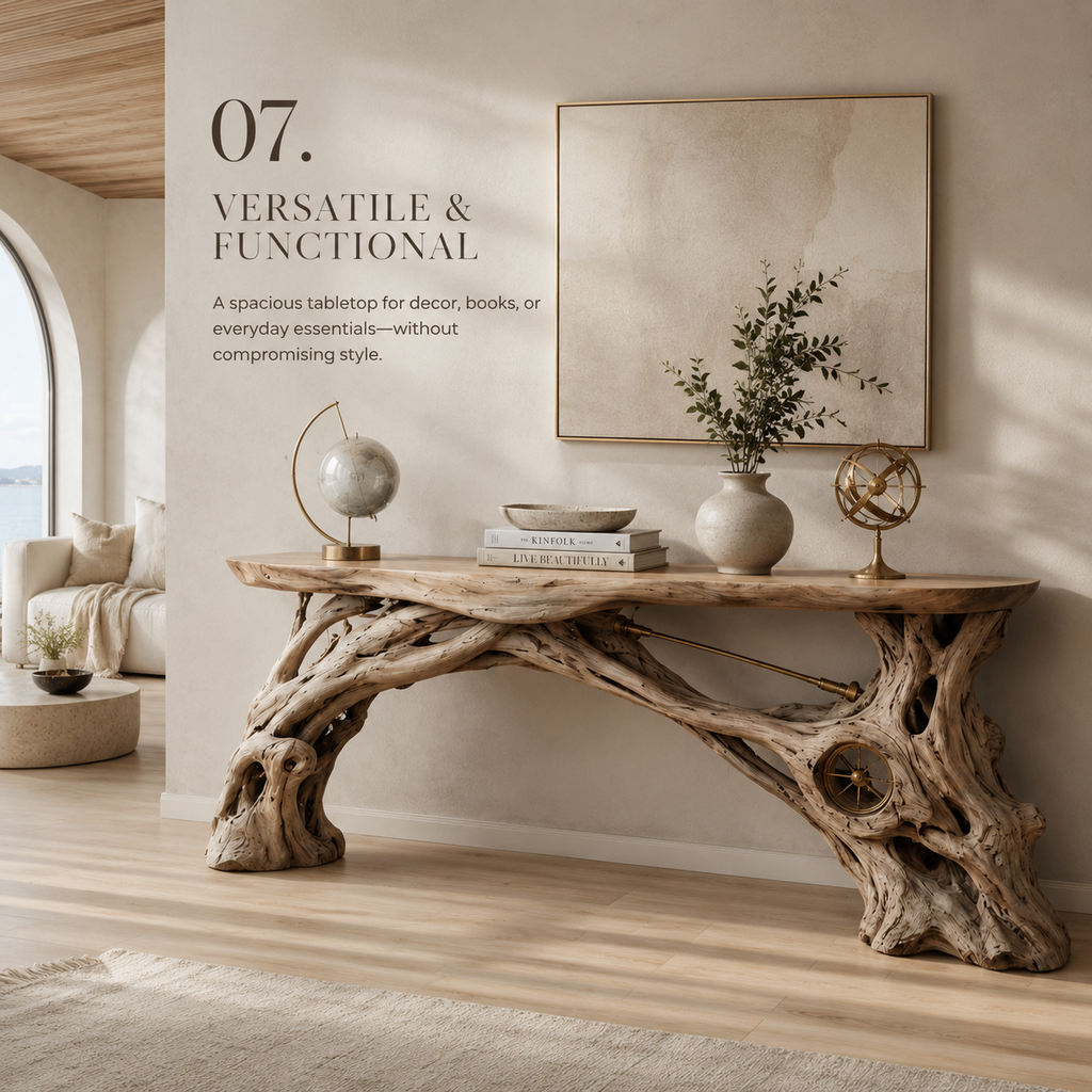 Alden Curved Wood Console Table - Design 211 - product image 08