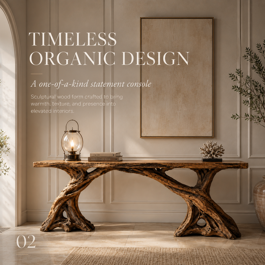 Aurelle Sculptural Console Table - Design 213 - product image 03