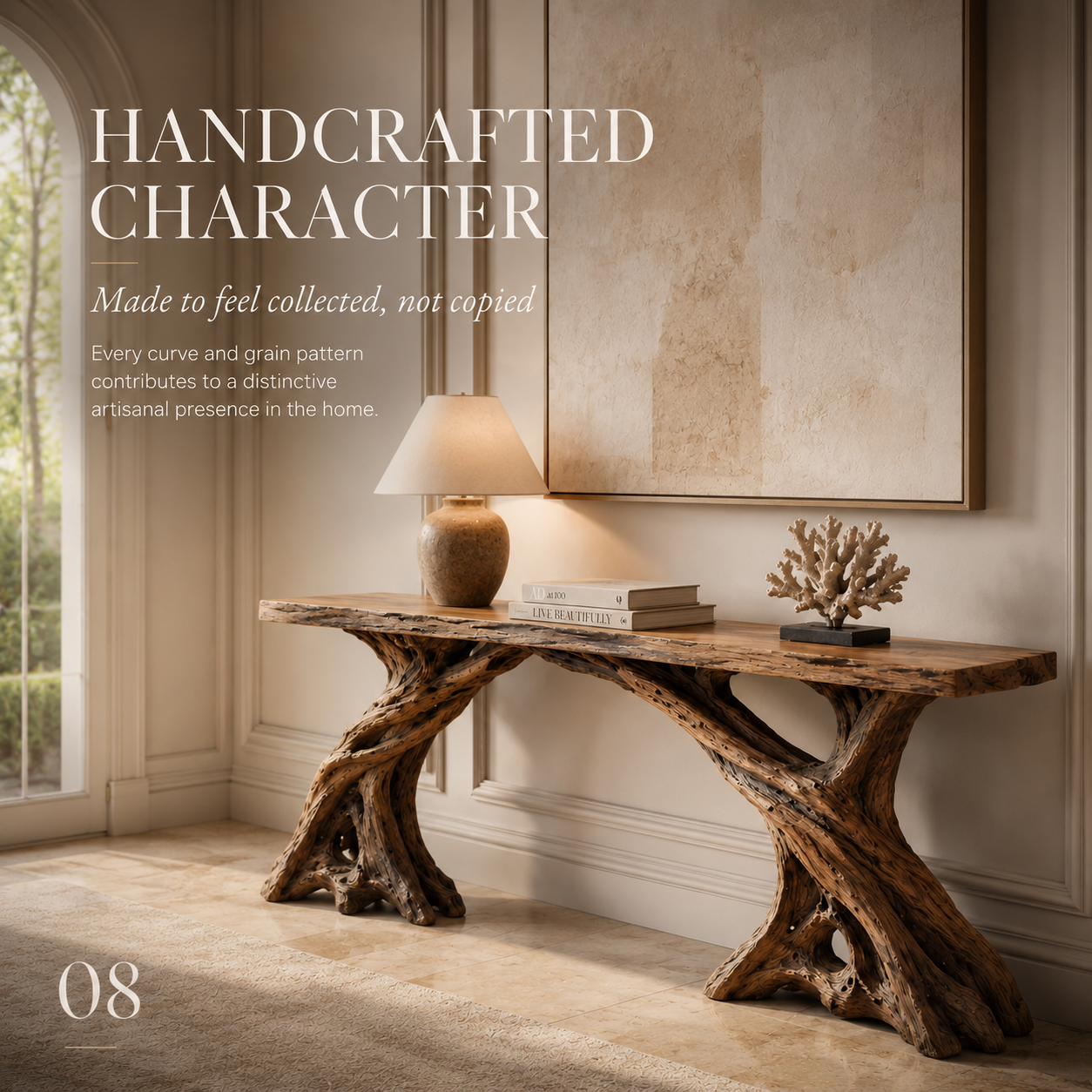 Aurelle Sculptural Console Table - Design 213 - product image 09