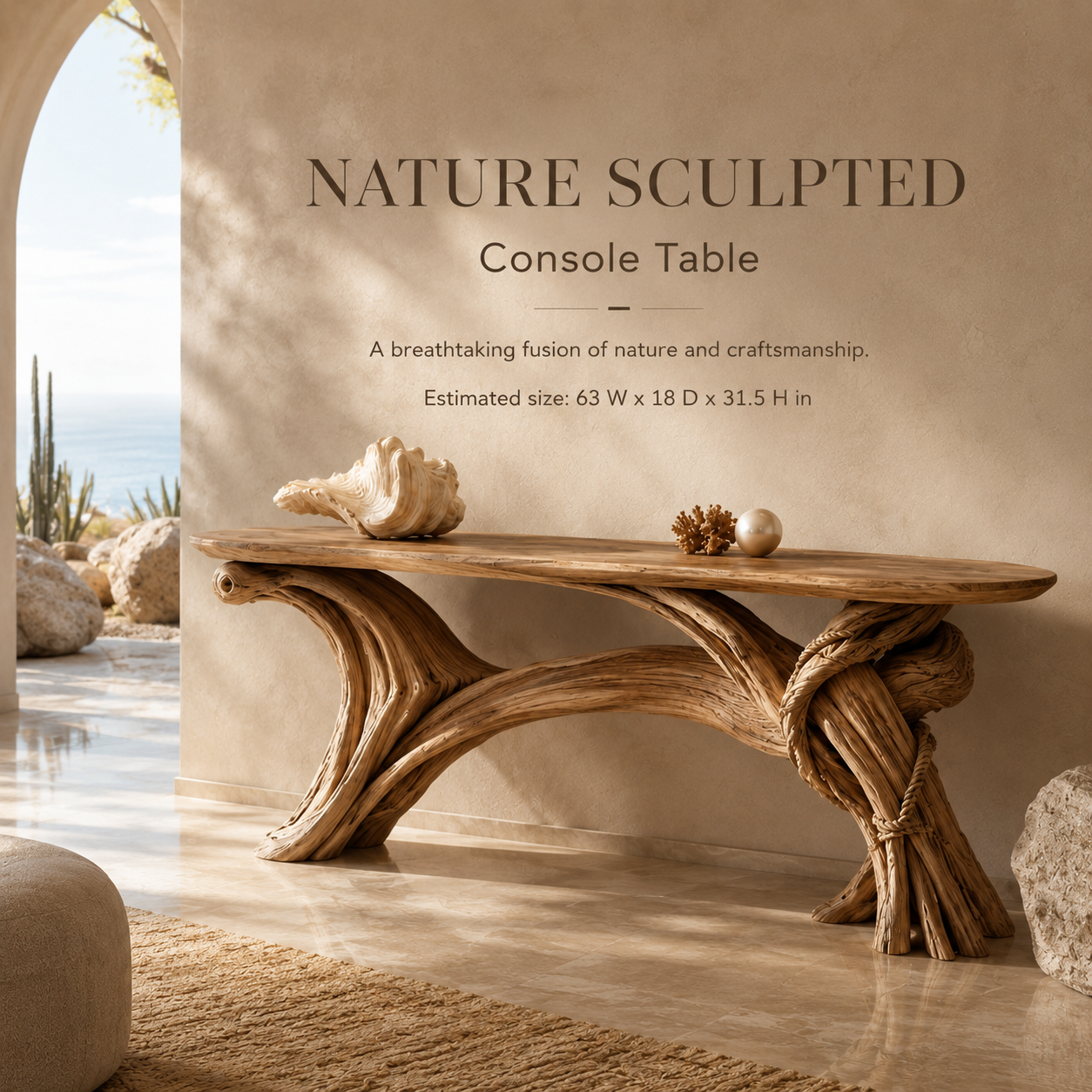 Caldera Organic Hall Console Table - Design 215 - product image 02
