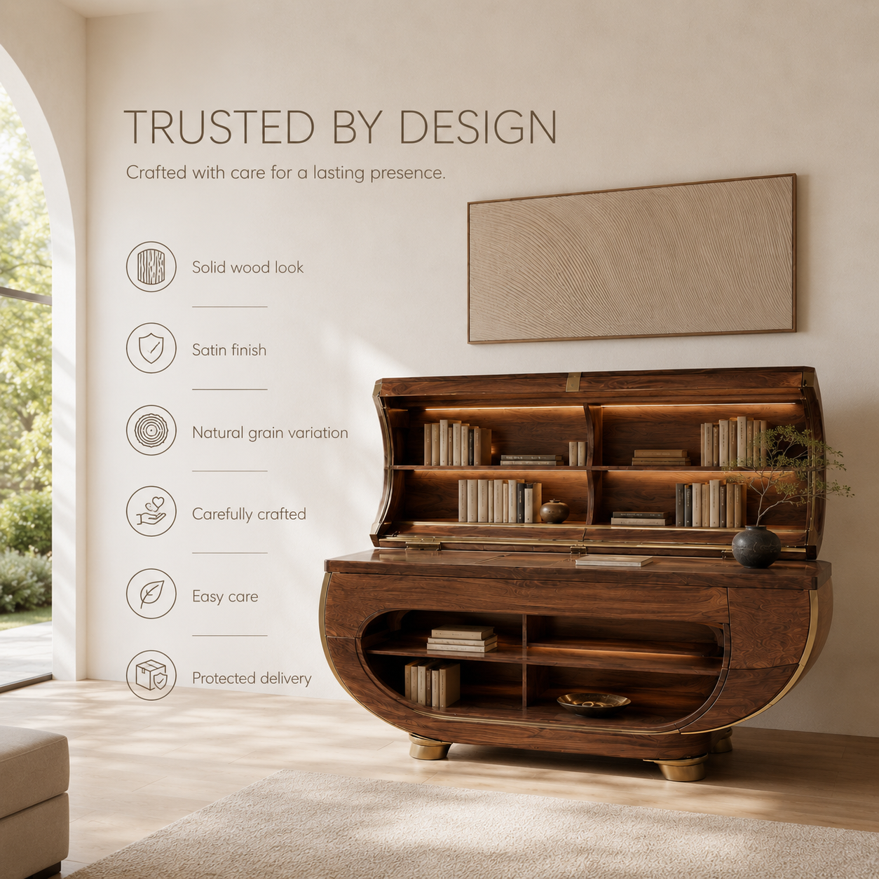 Veyra Soft Curve Console Table - Design 238 - product image 09