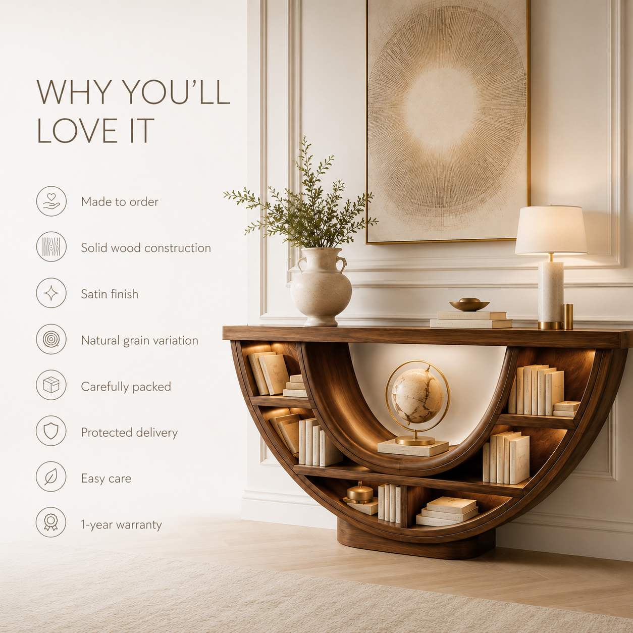 Nolan Arc Entry Console Table - Design 239 - product image 09