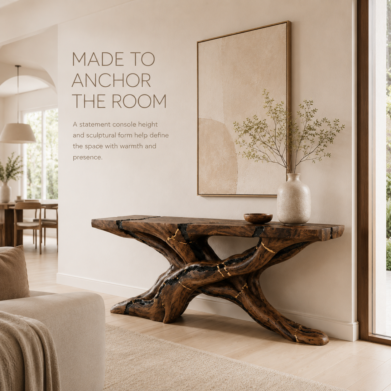 Liora Warm Walnut Console Table - Design 240 - product image 04