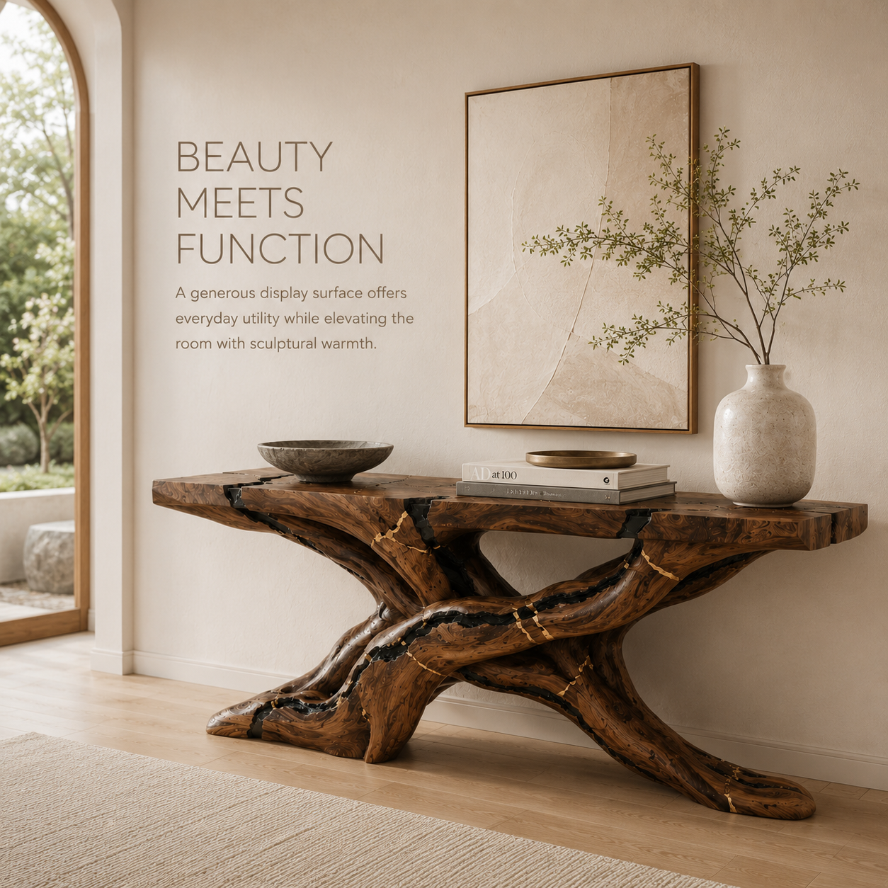 Liora Warm Walnut Console Table - Design 240 - product image 07