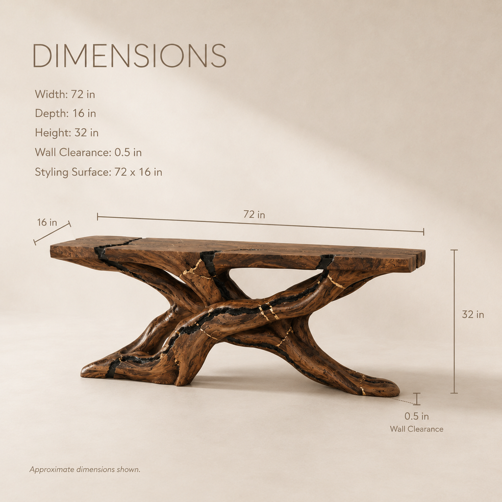 Liora Warm Walnut Console Table - Design 240 - product image 08