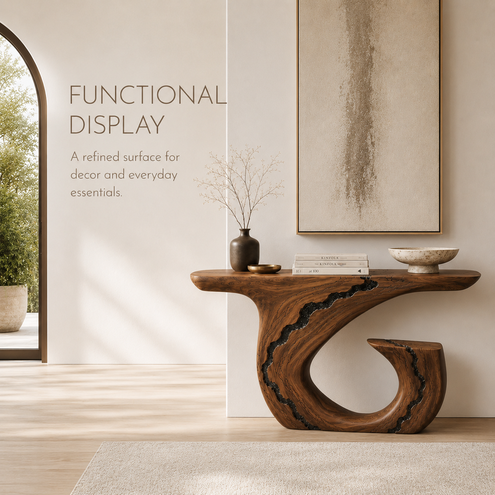Brielle Sculpted Hall Console Table - Design 242 - product image 07