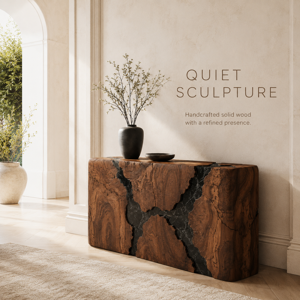 Selene Rounded Foyer Console Table - Design 244 - product image 02