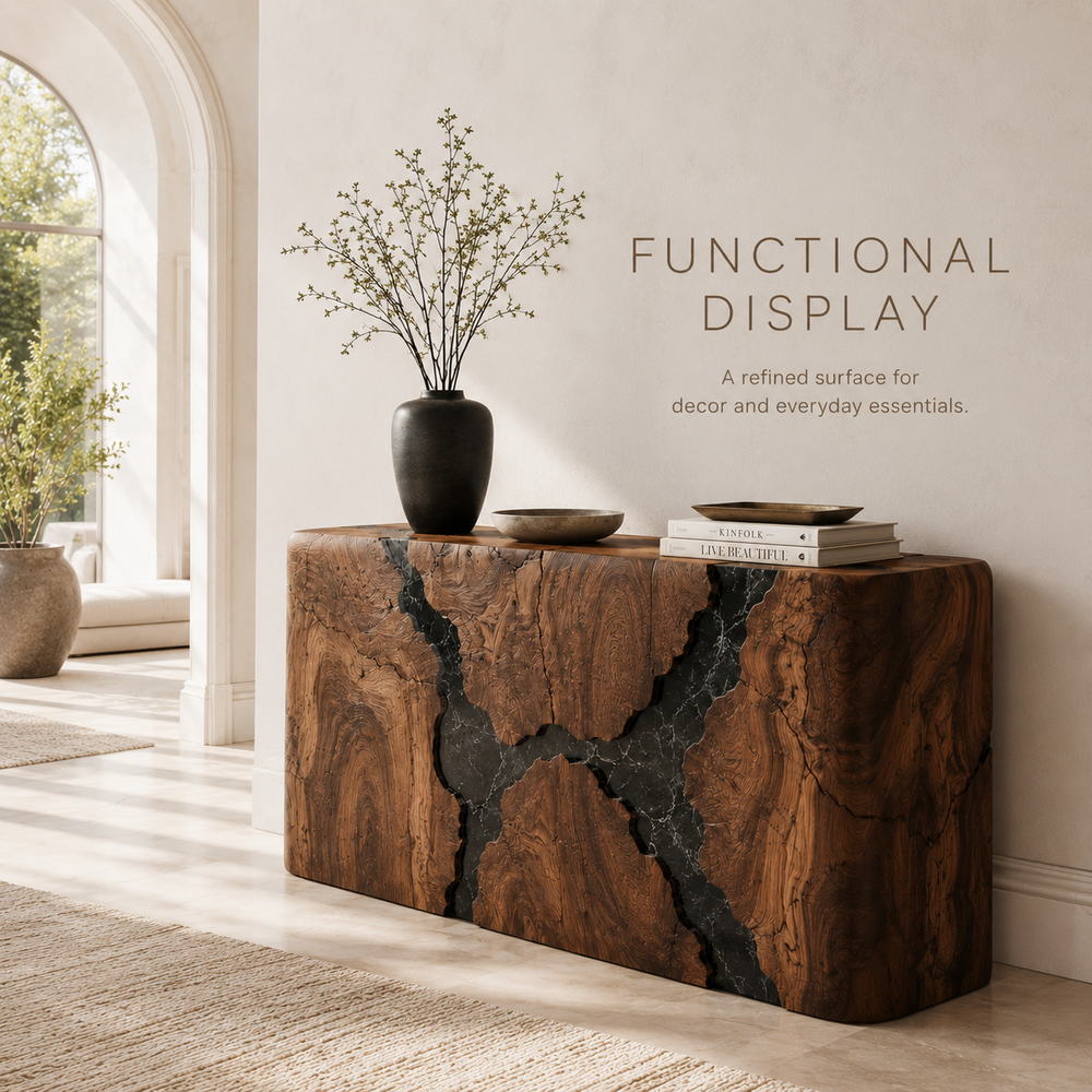 Selene Rounded Foyer Console Table - Design 244 - product image 03