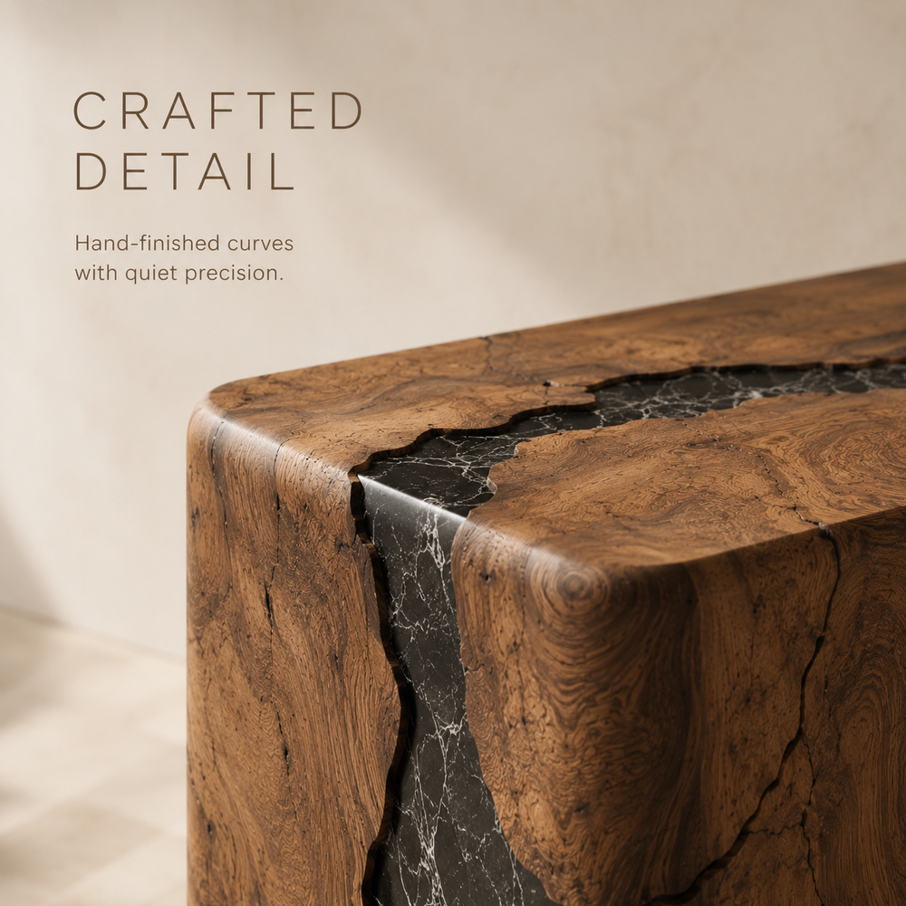 Selene Rounded Foyer Console Table - Design 244 - product image 05