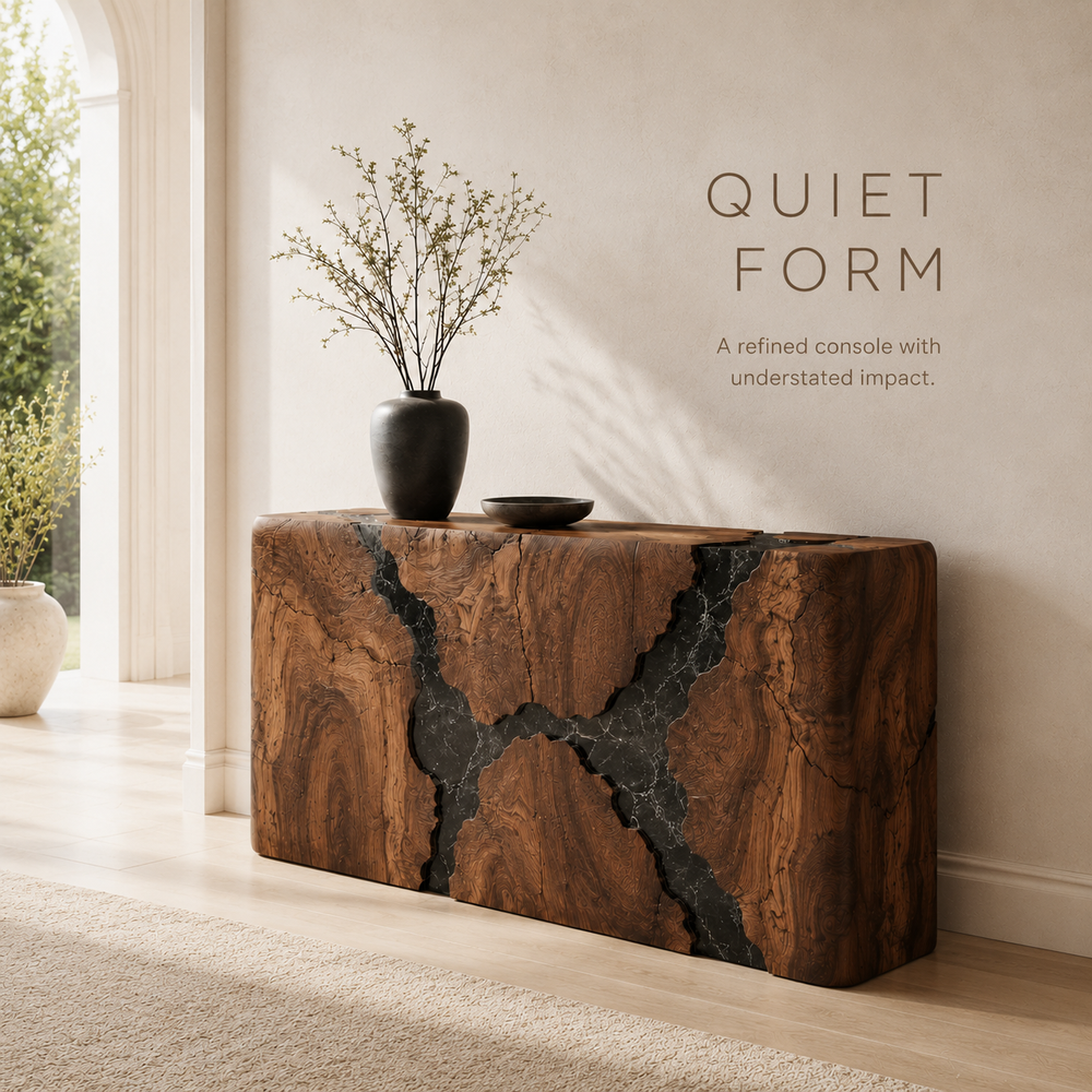 Selene Rounded Foyer Console Table - Design 244 - product image 07
