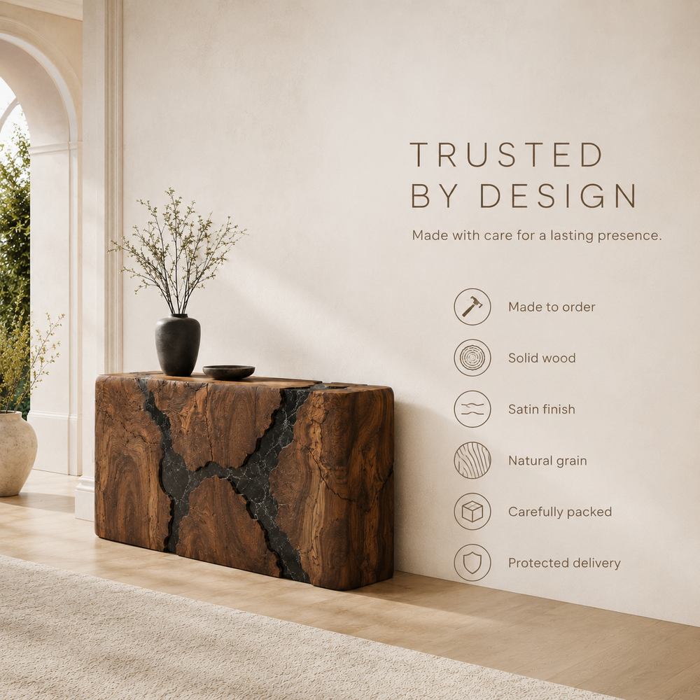 Selene Rounded Foyer Console Table - Design 244 - product image 09