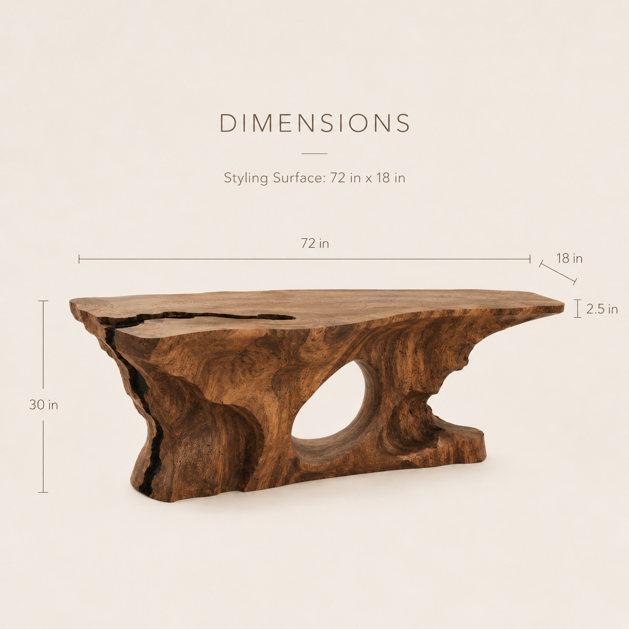 Talia Soft Edge Console Table - Design 247 - product image 08