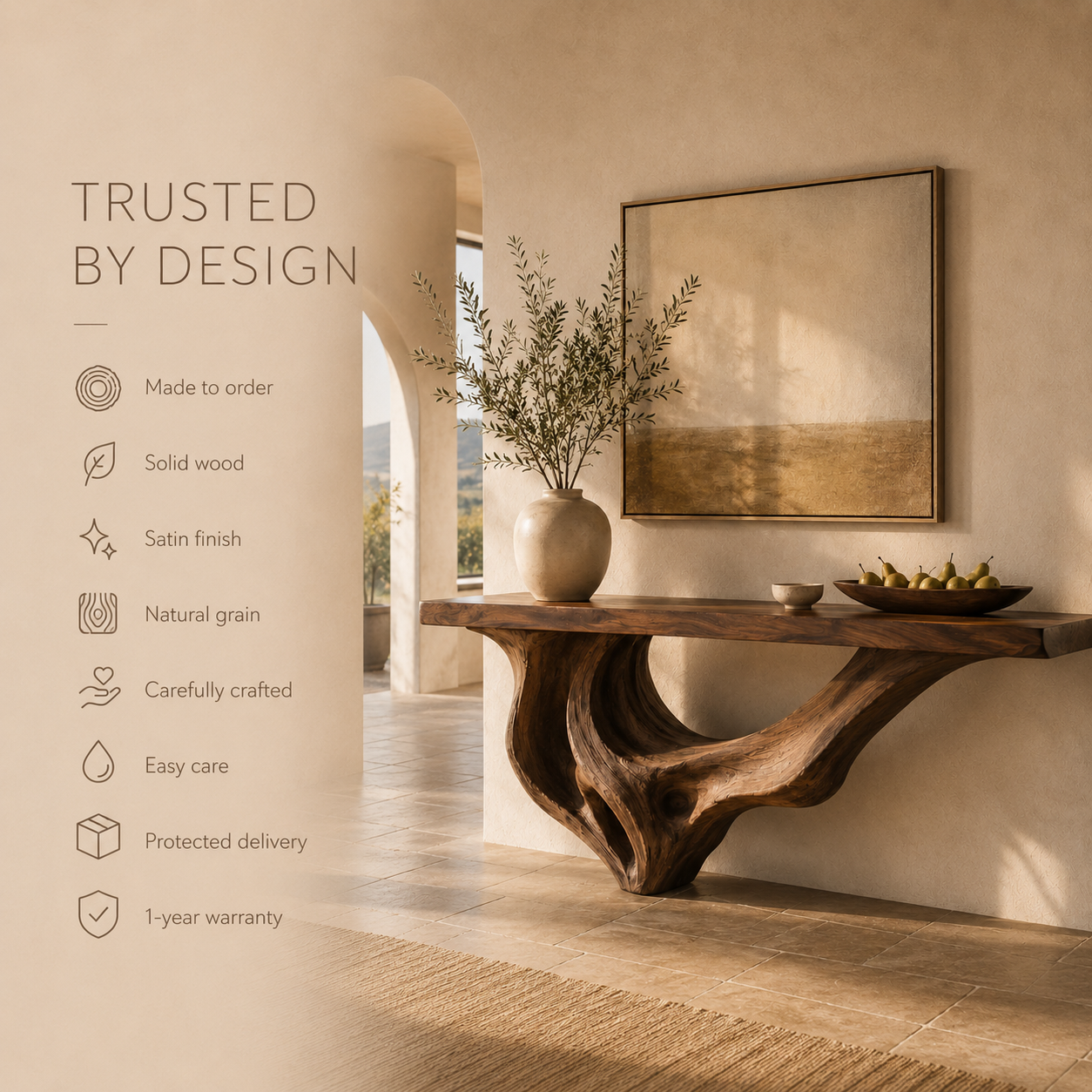 Isla Gallery Rail Console Table - Design 249 - product image 09