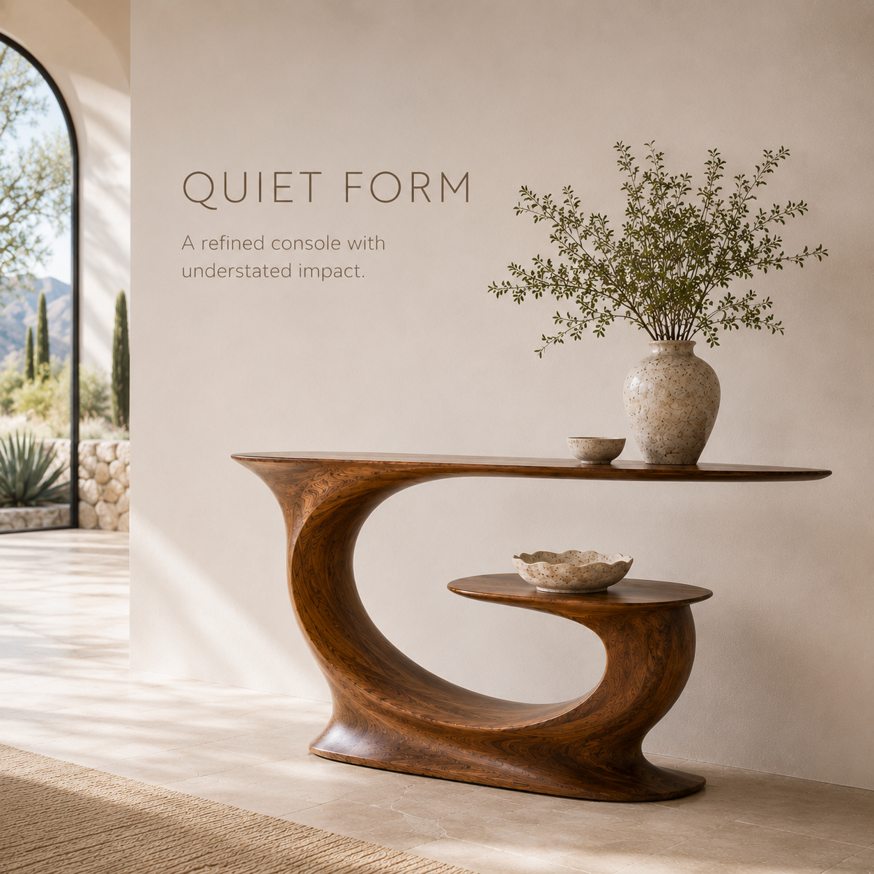Aurelle Sculptural Console Table - Design 253 - product image 03