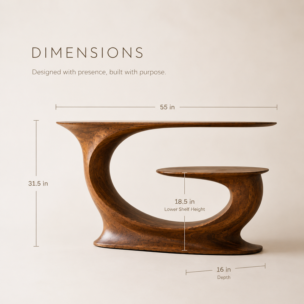 Aurelle Sculptural Console Table - Design 253 - product image 08