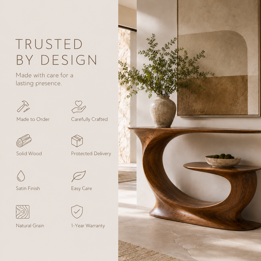 Aurelle Sculptural Console Table - Design 253 - product image 09