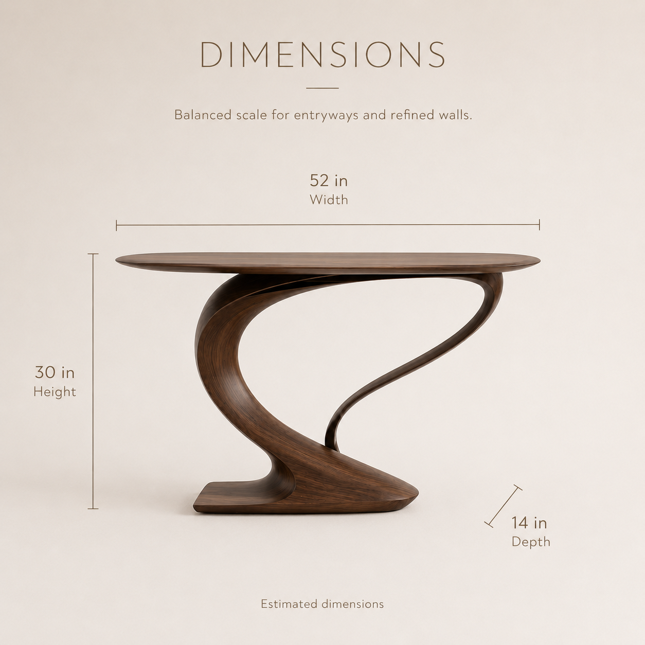 Caldera Organic Hall Console Table - Design 255 - product image 09