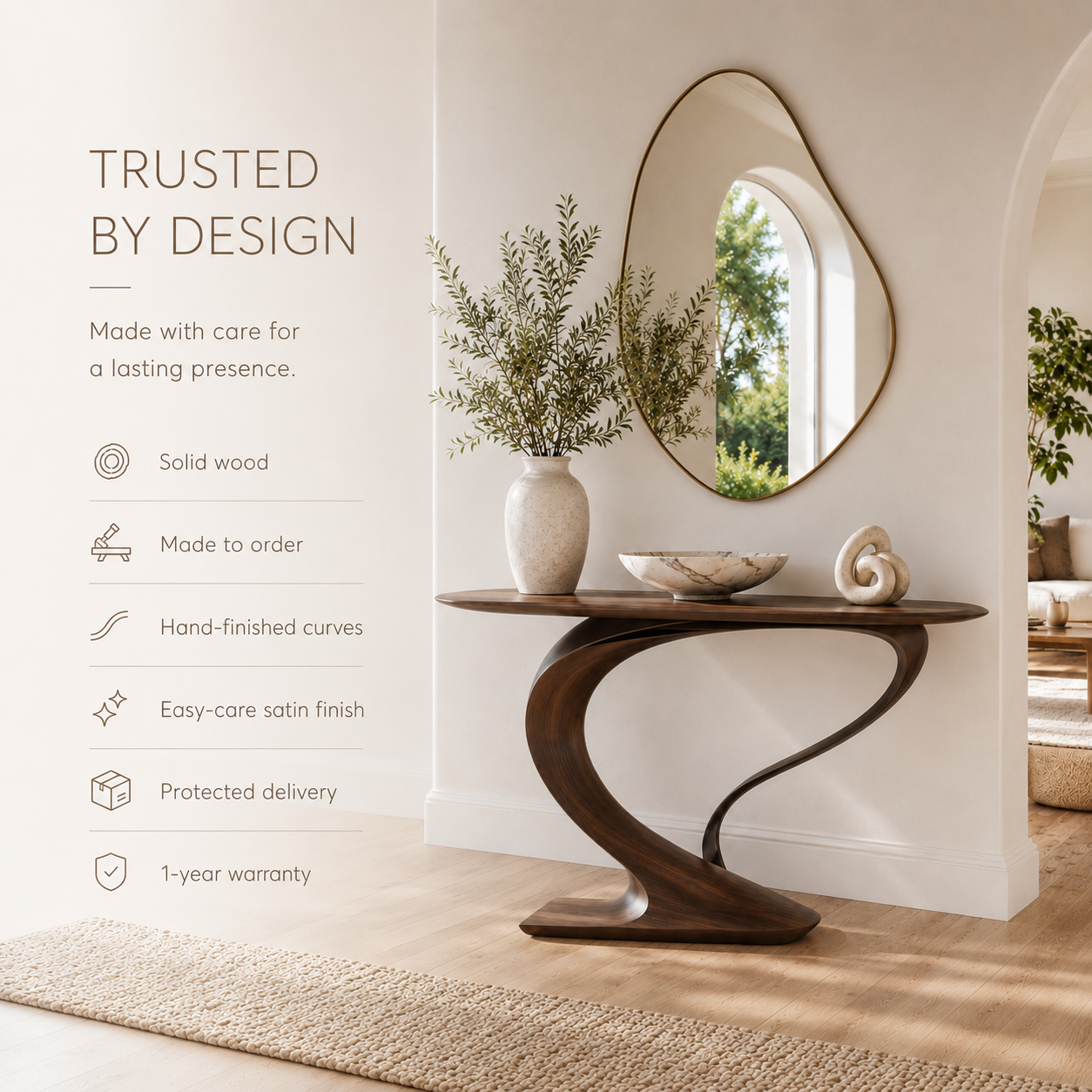 Caldera Organic Hall Console Table - Design 255 - product image 10