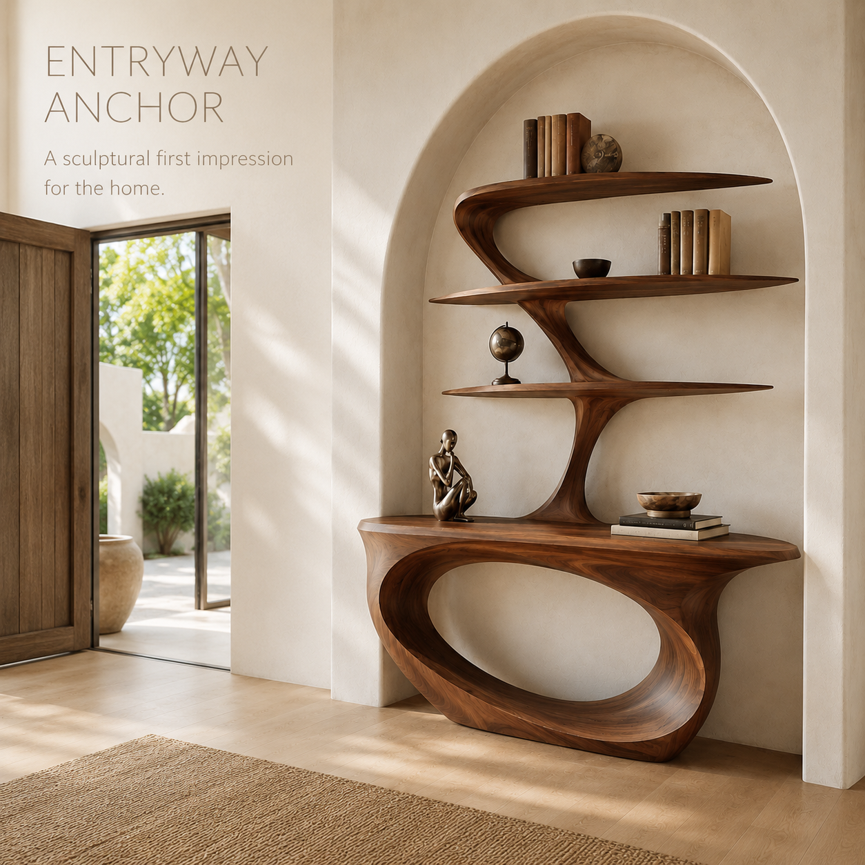 Soren Rounded Wood Console Table - Design 256 - product image 02