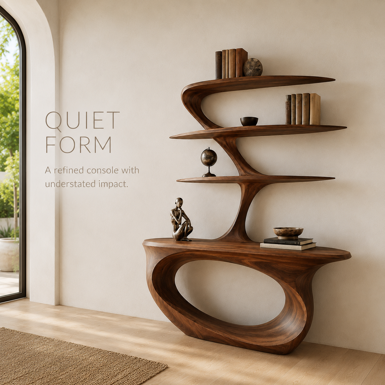 Soren Rounded Wood Console Table - Design 256 - product image 03