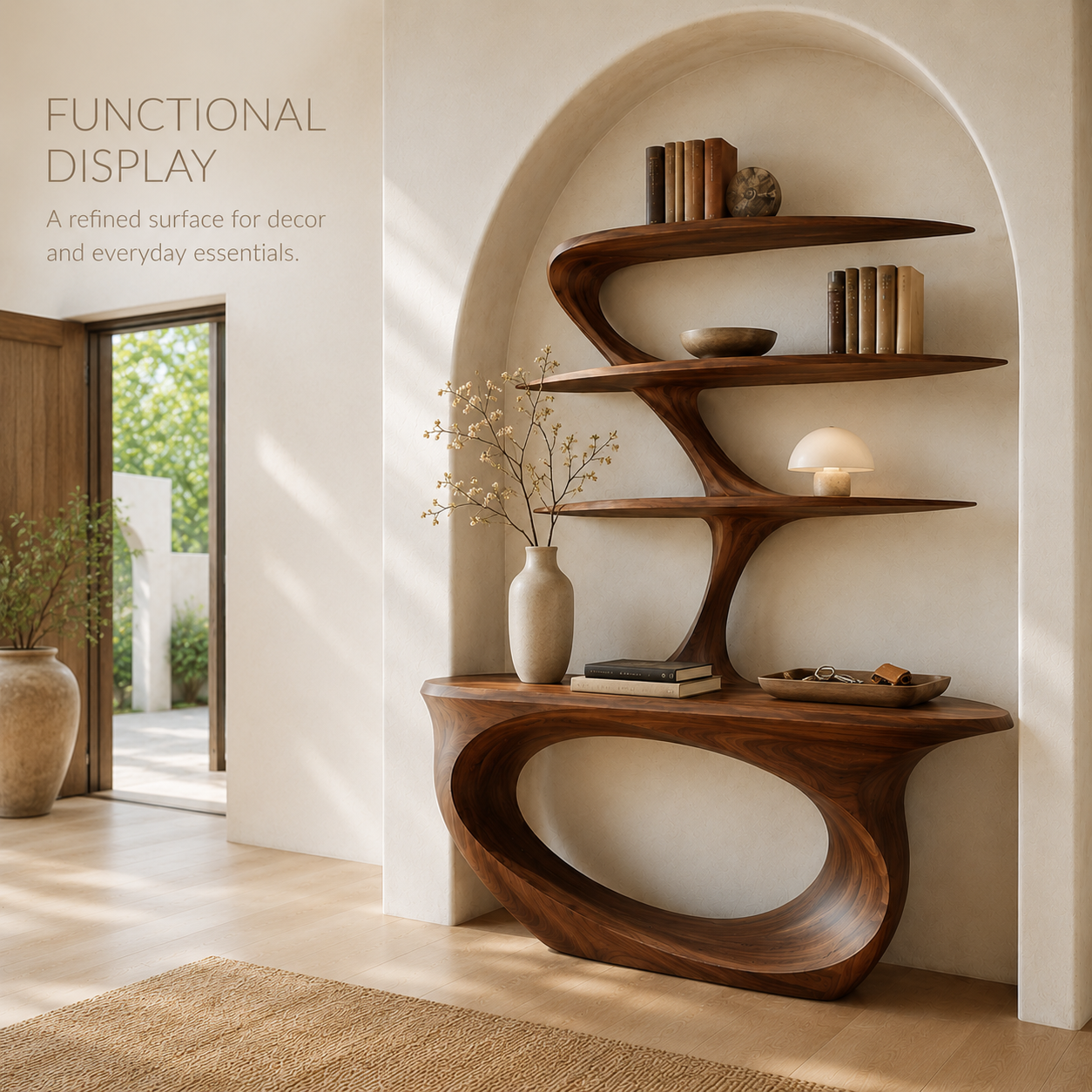Soren Rounded Wood Console Table - Design 256 - product image 07