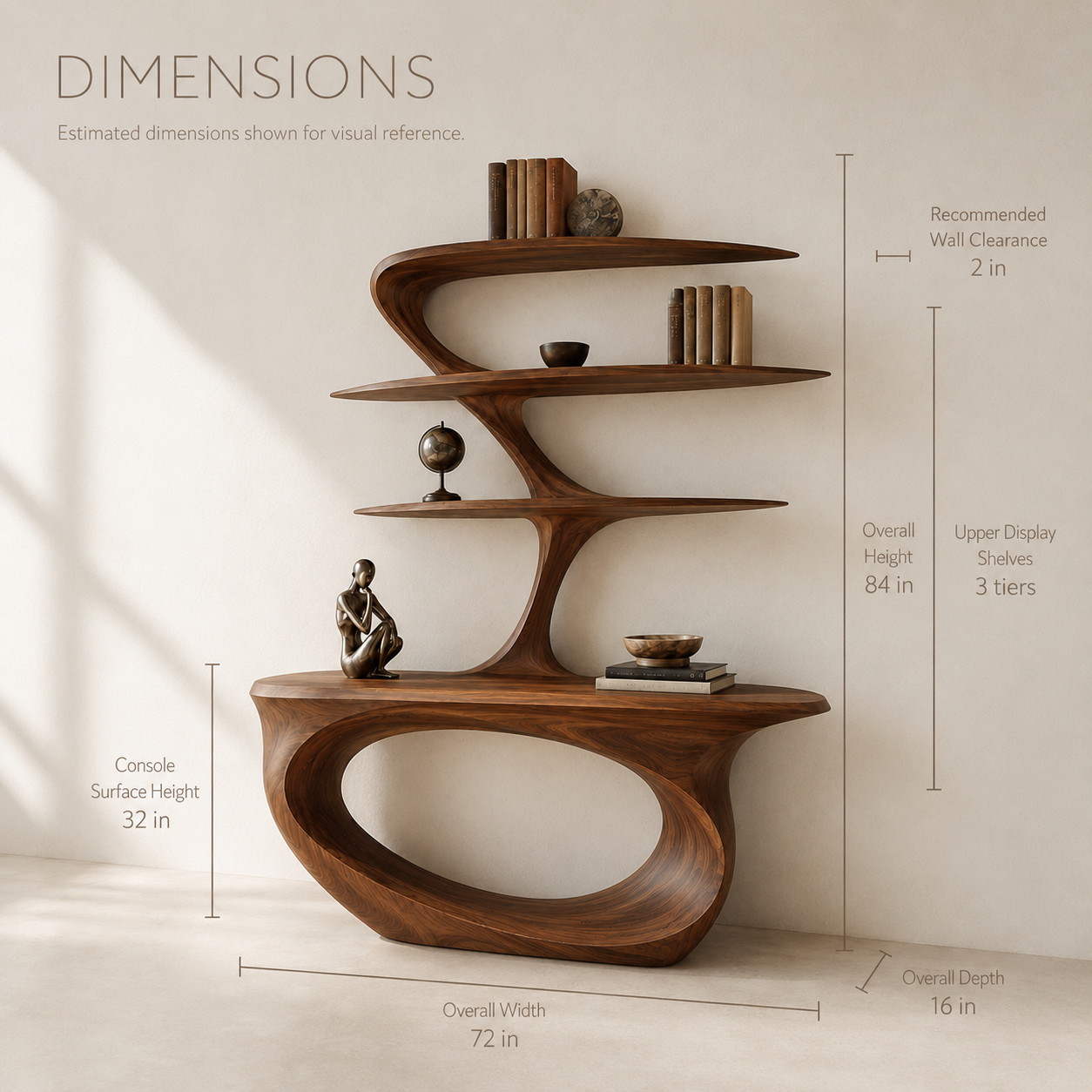 Soren Rounded Wood Console Table - Design 256 - product image 08